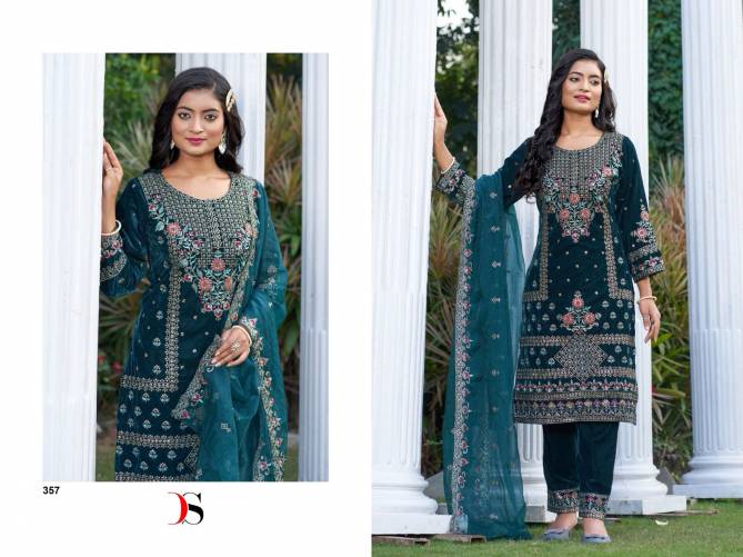 Velvet 23-4 By Deepsy Suits Embroidery Wedding Salwar Kameez